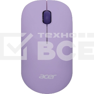 Мышь беспроводная Acer OMR205 фиолетовый, 1200 dpi, радиоканал, USB, кнопки - 3