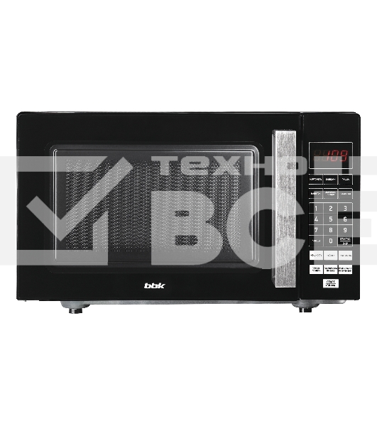 Микроволновая печь BBK 20MWS-779S/B чёрный, 20 л, 700 Вт, переключатели - сенсор