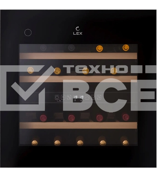 Винный шкаф LEX LWD6036BL dual zone PP 1-нокамерн. черный (CHAT500008)
