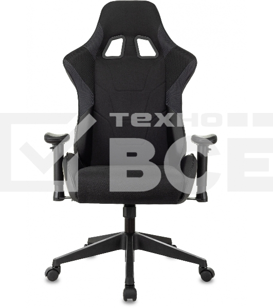 Кресло игровое Бюрократ VIKING 4 AERO BLACK EDITION черный искусст.кожа/ткань