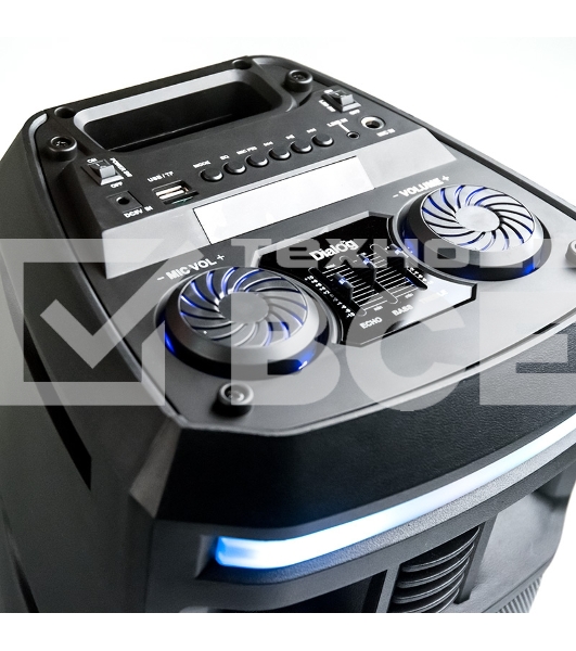 Караоке с микрофоном Dialog Oscar AO-12 1.0, 30W RMS, BT+FM+USB+SD+LED