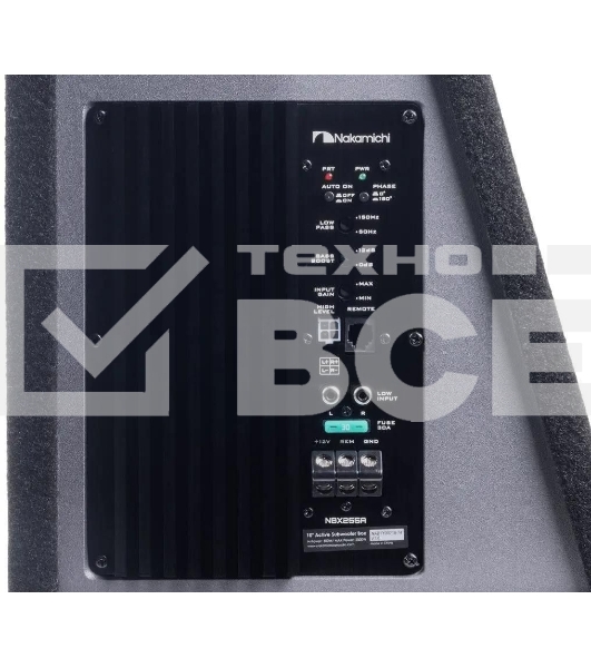 Сабвуфер автомобильный Nakamichi NBX255A 300Вт активный (25см/10
