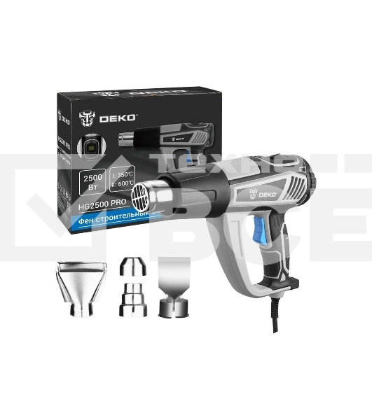 Технический фен Deko HG2500 PRO 2500Вт темп.350/600С