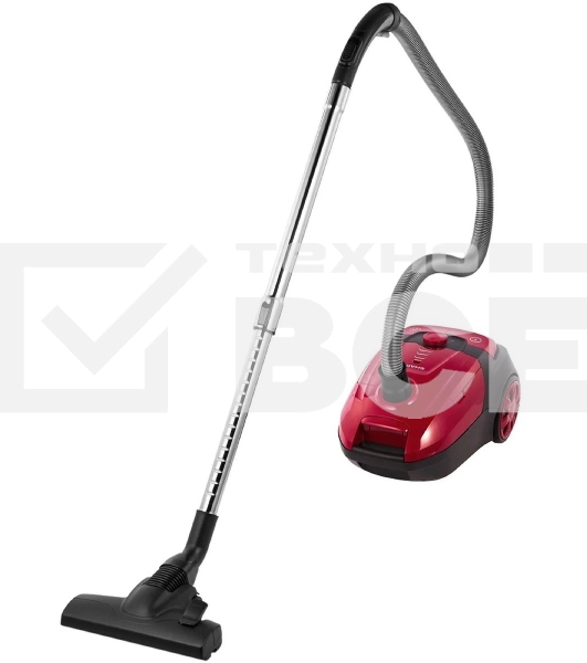 Пылесос Sharp ECKB19RR, красный/черный, 350/1900 Вт, уборка сухая, пылесборник мешок 2.3 л