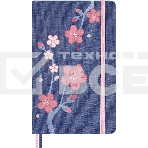 Блокнот Moleskine LIMITED EDITION SAKURA LESU08MM710BOX Pocket 90x140мм, обложка текстиль, 160 страниц, линейка, подарочная коробка, синий, 2025, фото4