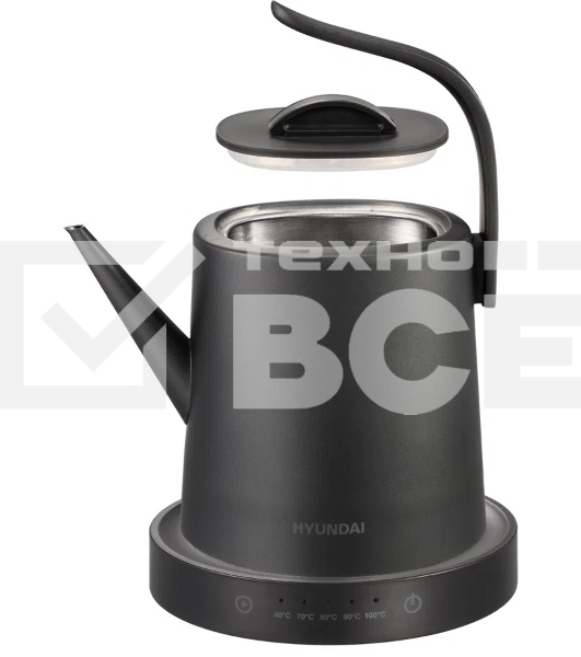 Чайник электрический Hyundai HYK-S5503 1л. 1200Вт титан/титановый корпус: металл