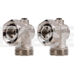 Набор нижнего подключения Royal Thermo угловой раздельный 3/4х3/4ЕК, фото 1