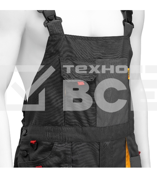 Полукомбинезон профессиональный рабочий Denzel 65% полиэстер 35% хлопок, M