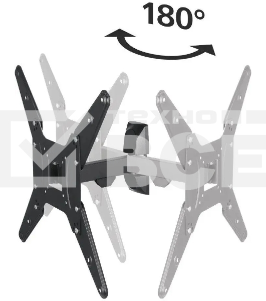 Кронштейн для телевизора Hama 00220823 черный 32'-65' макс.20кг настенный поворот и наклон