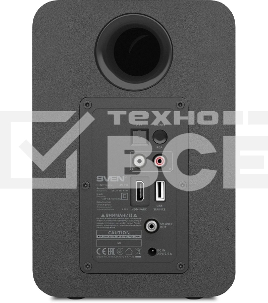 Акустическая система SVEN АС SPS-830 2.0 черный 60Вт BT