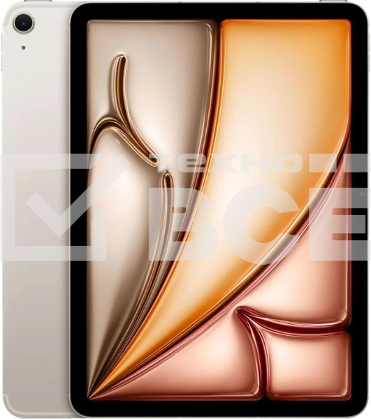 Планшет Apple iPad Air 2024 11.0', 8Gb, 512Gb, 5G, iPadOS, сияющая звезда