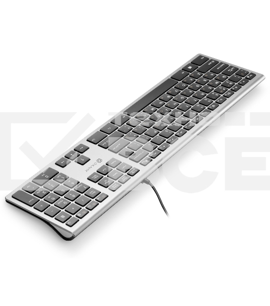 Клавиатура Oklick 890S проводная, USB, серый/черный