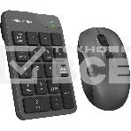 Числовой блок + мышь A4Tech Fstyler FG1600C Air клав:серый мышь:серый/черный USB беспроводная slim (FG1600C), фото2