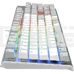 Клавиатура A4Tech Fstyler FS100 Neon проводная, USB, серый/белый, фото9