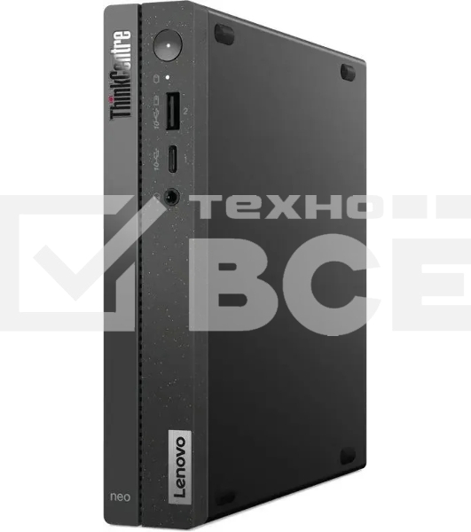 Неттоп Lenovo ThinkCentre Neo 50q Gen 4 i3 1215U (1.2) 8Gb SSD256Gb UHDG noOS WiFi BT 65W kb мышь клавиатура черный (12LN0028RU)