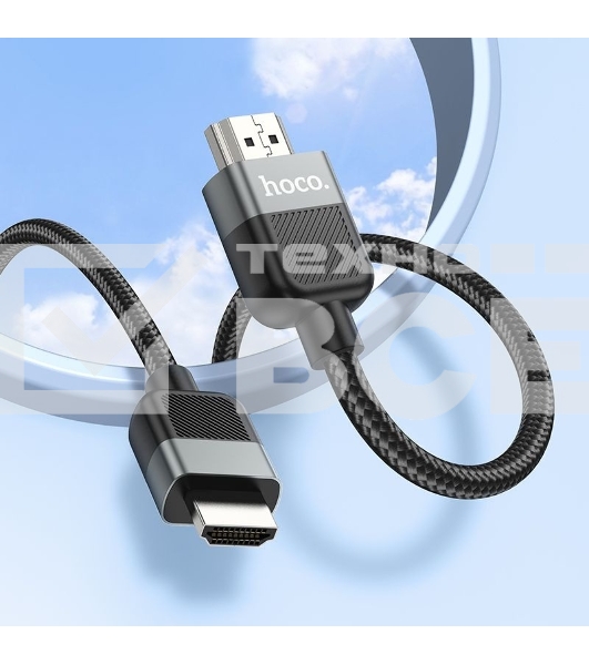 Кабель Hoco US09 ver2.0 HDMI (m) HDMI (m) 2м черный (пакет)