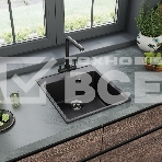 Кухонная мойка Maunfeld Perla 460 MFQS-460B черный, фото2