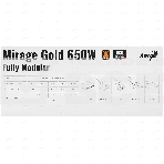 Блок питания Aerocool / Formula MIRAGE GOLD 650W, 650Вт, 80 PLUS Gold, 120мм, модульный, черный, фото2