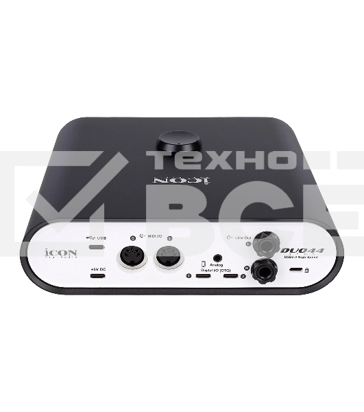 Аудиоинтерфейс USB Icon Duo44 Dyna B/W АЦП/ЦАП: 24 бит/192 кГц, 127 дБ, входы/выходы: 2хCombo XLR/TRS/ 2х1/4