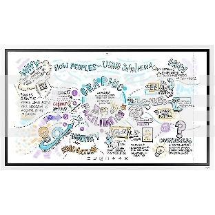 Панель Samsung Flip Chart WM55B белый, 55