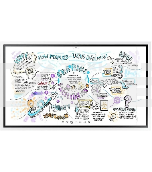 Панель Samsung Flip Chart WM55B белый, 55