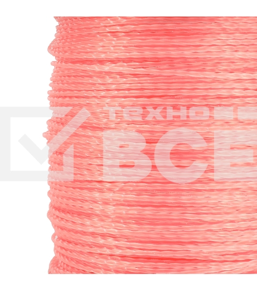 Леска Duoline D 2,4 мм L 400 м (скрученный квадрат, двухцветная, красная жила) 240-400-6