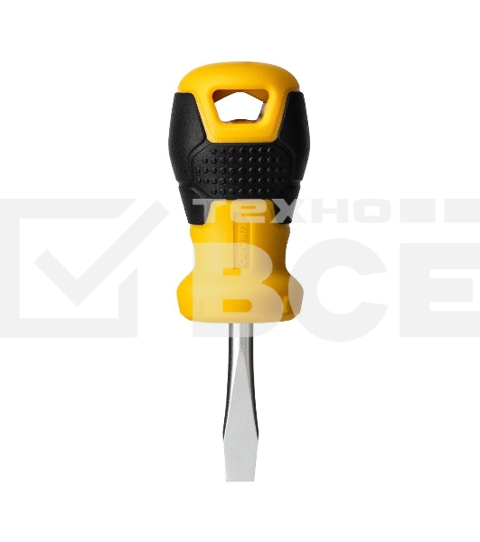 Отвертка шлицевая Deli DL6360381 6х38мм Материал: CR-V. Двухкомпонентная ручка. Хромированная