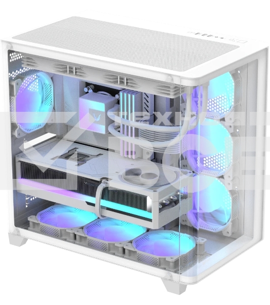 Компьютерный корпус AeroCool/Formula Crystal U2 белый без БП ATX 1xUSB 2.0 1xUSB 3.0 1xUSB3.1 audio bott PSU