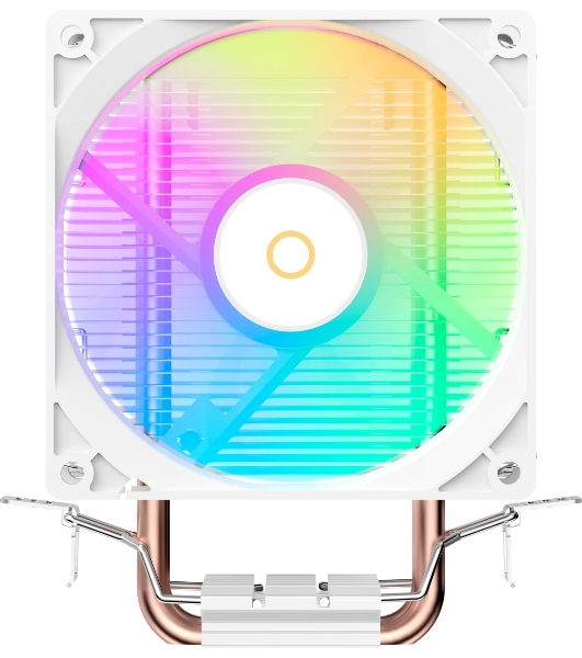 Кулер для процессора Ocypus Gamma A20 WH ARGB, 92mm FARGB FAN, Top FARGB Panel, 2 HEAT PIPES, 3-PIN, 1900 RPM, 21DBA, HYDRO BEARING, LGA115X/1200/1700/18XX, AM4/AM5