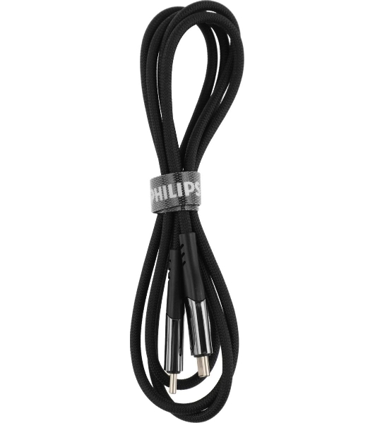 Кабель Philips DLC9100 USB Type-C (m)-USB Type-C (m) 1.2м черный коробка (упак.:1шт)