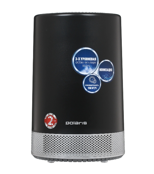 Очиститель воздуха Polaris PPA 5068i черный, 35 м², HEPA-фильтр, угольный фильтр, ионизация