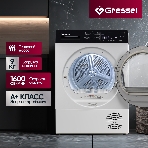 Сушильная машина Gressel UWD705 белый, 9 кг, сушка - конденсационная, программ - 15, 59.6 x 85.5 x 60.9 см, фото3