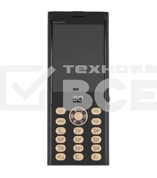 Мобильный телефон BQ 3598 Barrel XXL черный/золотистый