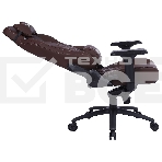 Кресло игровое Cactus CS-CHR-0112BR коричневый, сиденье коричневый, эко.кожа, с подголов. крестовина металл, пластик черный, фото17