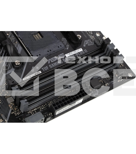 Материнская плата ASUS TUF GAMING B450M-PLUS II, AM4, AMD B450, 4xDDR4, 6xSATA, 1xM.2, 1xPCIe 3.0 x16, 1xPCIe 2.0 x16, 1xPCIe x1, 1xHDMI, 1xDVI-D, 1x 1Gb LAN, 2xUSB-A 3.2 Gen 1, 1xUSB-A 3.2 Gen 2, 2xUSB-A 2.0, 1xUSB-C 3.2 Gen 1, 3x3.5 мм, 7.1, mATX