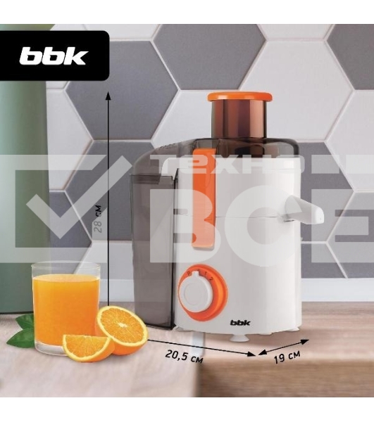 Соковыжималка BBK JC060-H20 белый/оранж