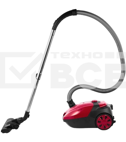 Пылесос Sharp ECKB19RR, красный/черный, 350/1900 Вт, уборка сухая, пылесборник мешок 2.3 л