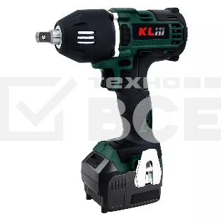 Профессиональный бесщеточный гайковерт аккумуляторный KLPRO KLSS18BH-50 (18В, Li-ion-2шт, 5.0А·ч, 400Нм, 2 скорости, подсветка,З/У,в кейсе)