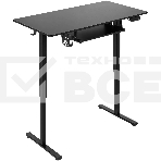 Игровой компьютерный стол Defender Victory черн, 110x60, высота 72-117, полк 1, фото 1