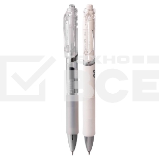 Ручка гелевая автоматическая Deli S01-ST ассорти, d=0.5мм, черные чернила, резиновая манжета