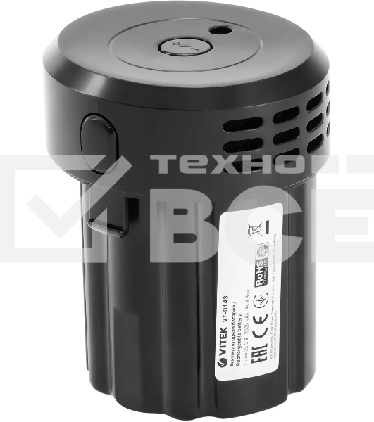 Пылесос Vitek Starlight VT-8143 черный/серебристый, питание от аккумулятора, 35 Вт, уборка сухая, пылесборник 0.6 л, работа от АКБ max 30 мин