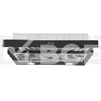 Встраиваемая вытяжка MONSHER, телескопическая, 60 см, High-Tech, макс. Производительность 650 м3/ч, 2 скорости, механическое управление, светодиодное освещение, уровень шума 53 дБ, черный, фото 1