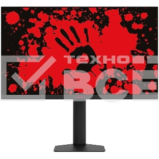 Монитор 27' Bloody MN1X IPS 2560x1440, 210 Гц, 5 мс (1 мс MPRT), 16:9, 600 кд/м², 2xHDMI 2.1, DP 1.4, 3.5 Jack, динамики (2x3 Вт), HDR10, FreeSync, G-Sync, черный