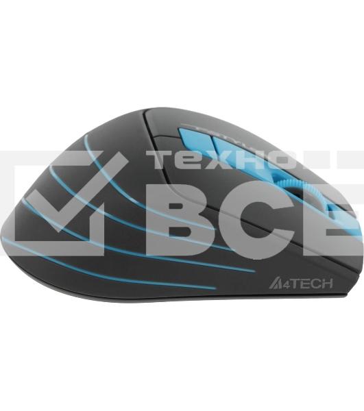 Мышь беспроводная A4Tech Fstyler FG30S серый/синий, 2000 dpi, радиоканал, USB, кнопки - 5