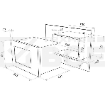 Микроволновая печь встраиваемая Maunfeld MBMO.25.7GW белый, 25 л, 900 Вт, переключатели - сенсор, фото8