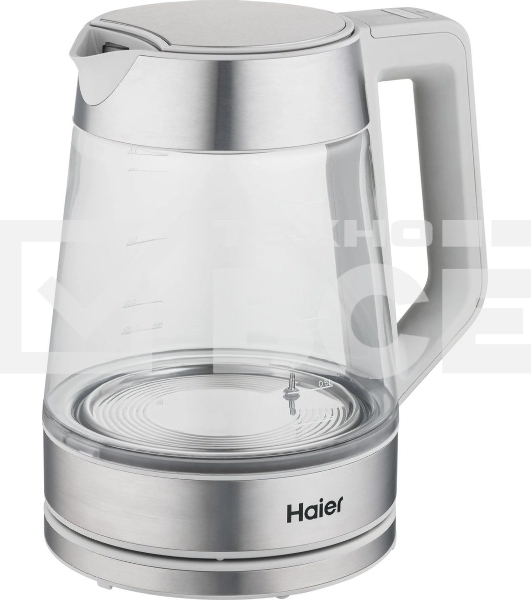 Чайник электрический Haier HK-501 1.7л. 2400Вт серый корпус: стекло/пластик (TD0036930RU)