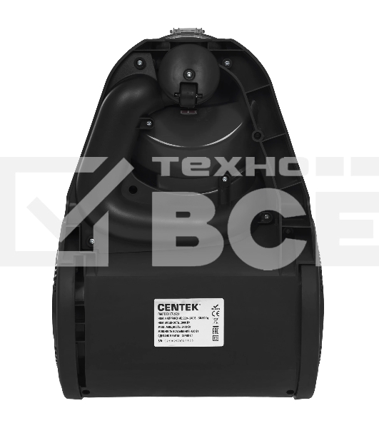 Пылесос Centek CT-2523 черный/красный, 420/2400 Вт, уборка сухая, пылесборник контейнер 3.5 л