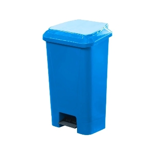 Мусорный контейнер полимерный ТАРА.РУ МКТ 60 голубой 60л., в комплекте, с педалью, с пакетодерж. 37807