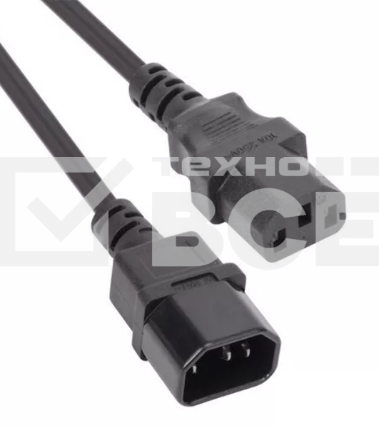 Кабель монитор - компьютер 220V (UPS -> устройство) VCOM 3G*0.5mm (CE001-CU)1.8м