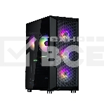 Компьютерный корпус ZALMAN I3 NEO ARGB BLACK, ATX, BLACK, FRONT MESH, WINDOW, 2x3.5
